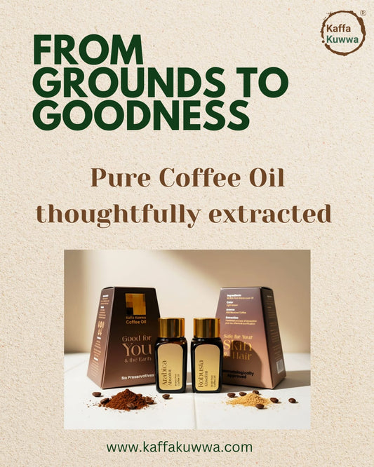 Uses of coffee oil in skincare & haircare