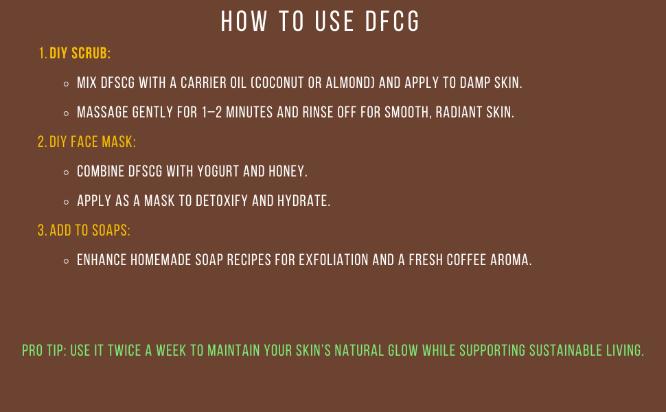 Defatted & Dried Coffee Grounds