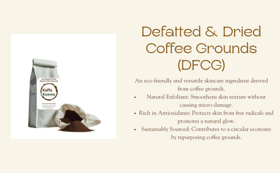 Defatted & Dried Coffee Grounds