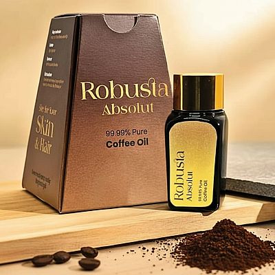 Robusta Absolut Coffee Oil | 100 % Pure Essential Coffee Oil | For Skin & Hair Care