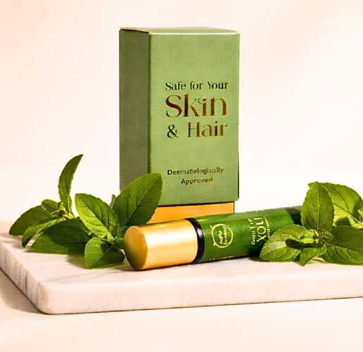 Coffee Oil Tulsi Roll On | for Under Eye Puffiness & Skin Resilience