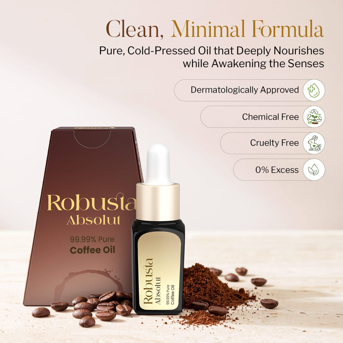 Robusta Absolut |  Pure Coffee Oil | for Skin & Hair Care