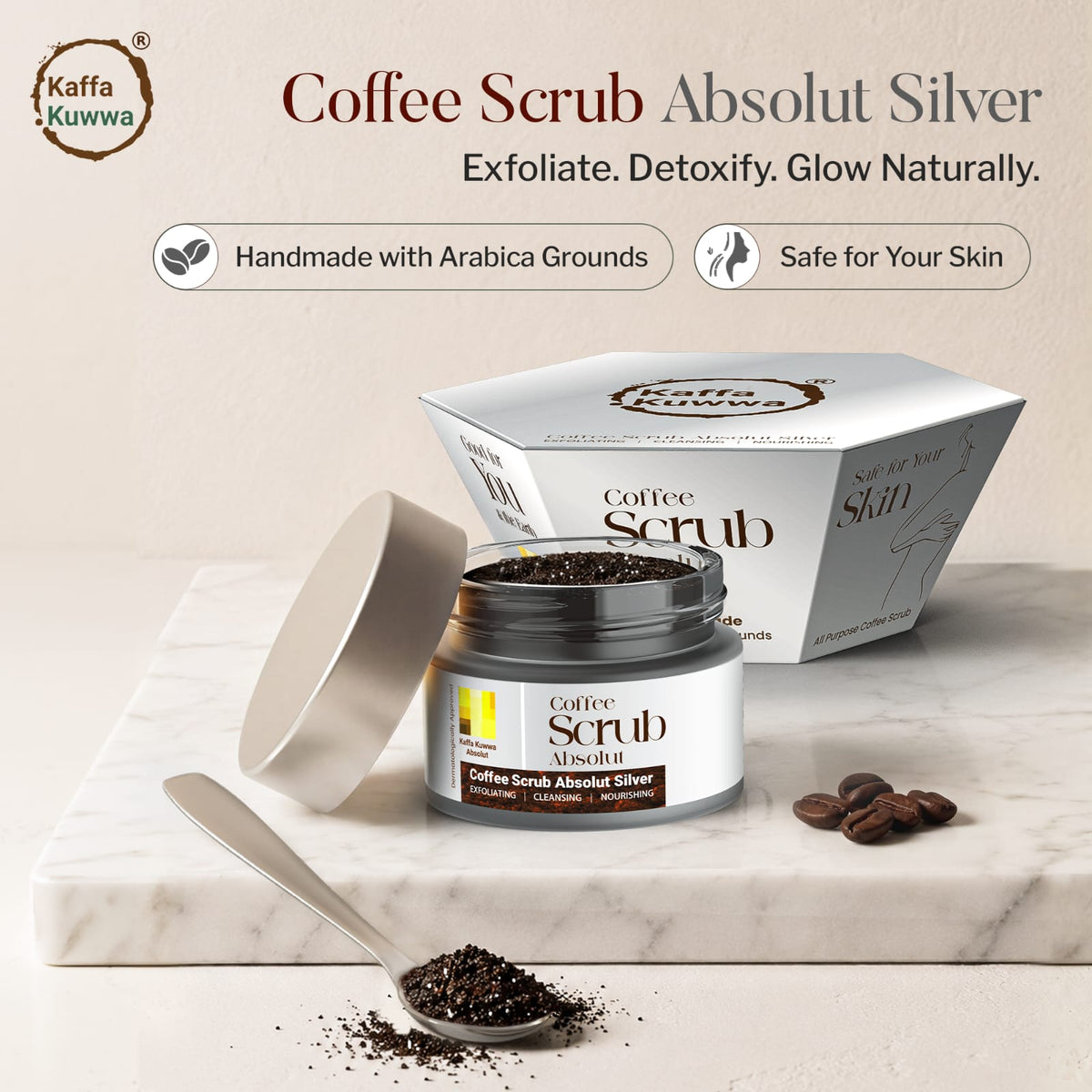 Coffee Scrub Absolut Silver with Dead Sea Salt