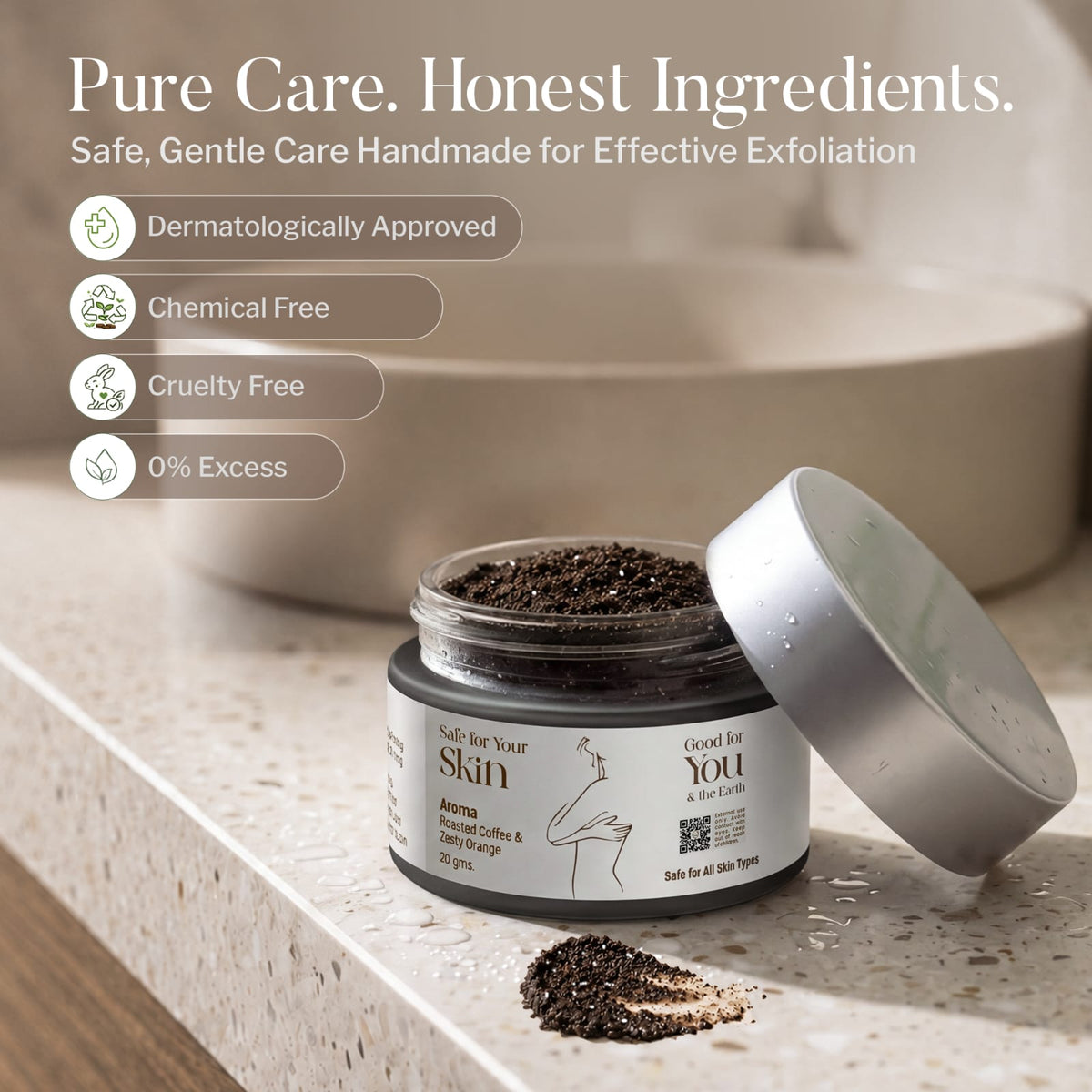 Coffee Scrub Absolut Silver with Dead Sea Salt